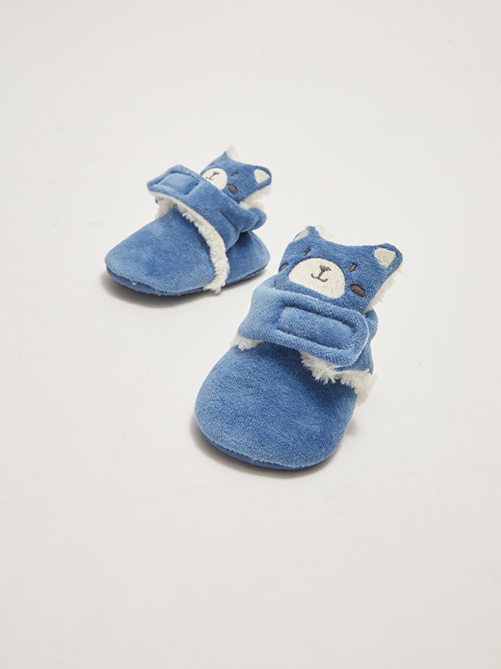 İndigo Nakış Detaylı Cırt Cırtlı Yürüme Öncesi Erkek Bebek Ayakkabı-2