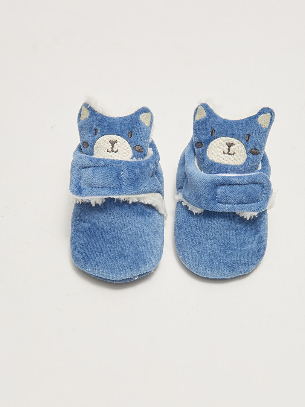 İndigo Nakış Detaylı Cırt Cırtlı Yürüme Öncesi Erkek Bebek Ayakkabı-3
