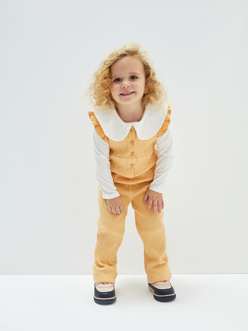 LCW baby Crew Neck Basic Baby Girls' Jumpsuit -W1HN64Z1-G8K