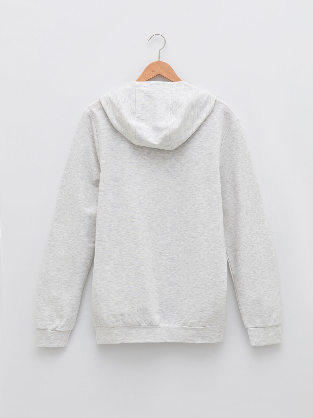 Uzun Kollu Baskılı Erkek Hoodie-6