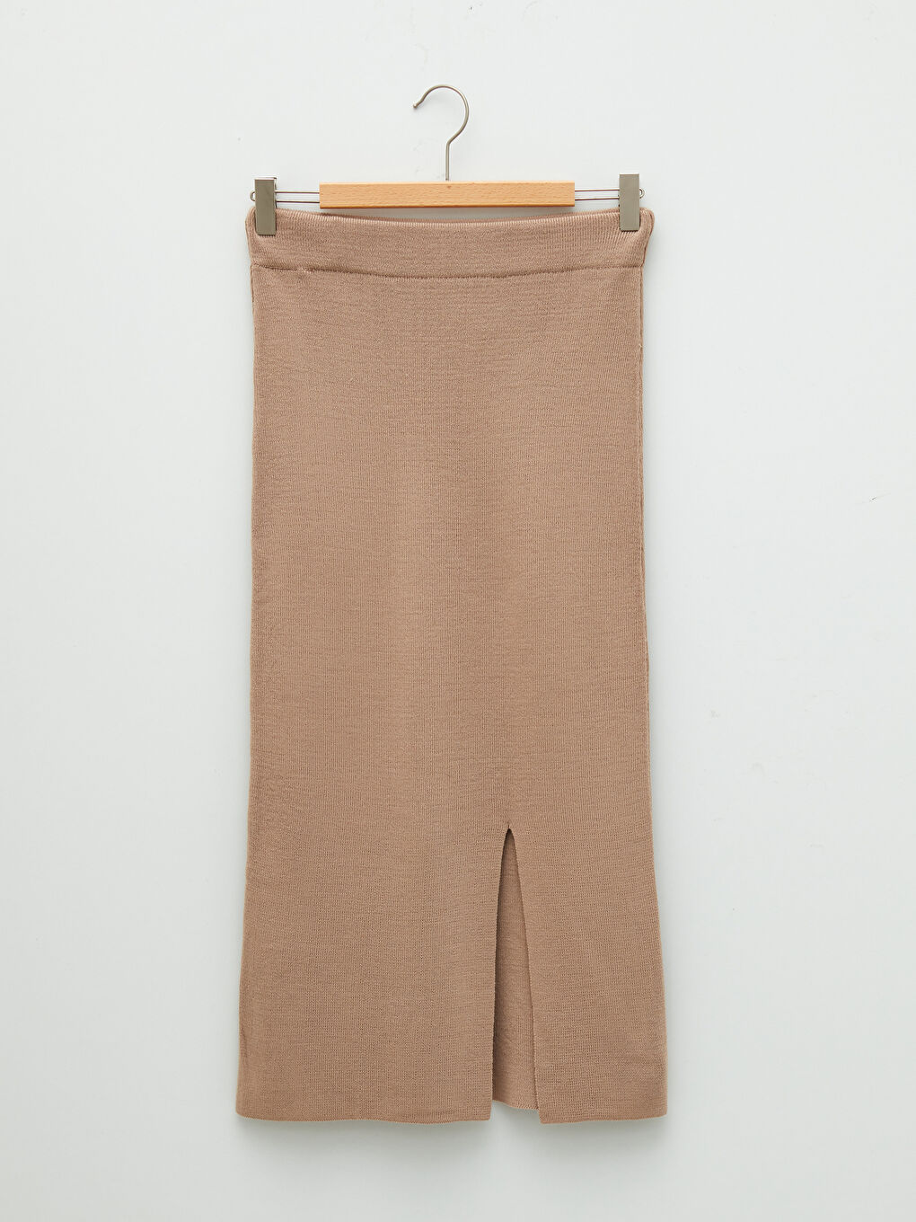LCW Vision Women's Elasticated Waist Plain Knitwear Skirt -W1HO28Z8-D4N