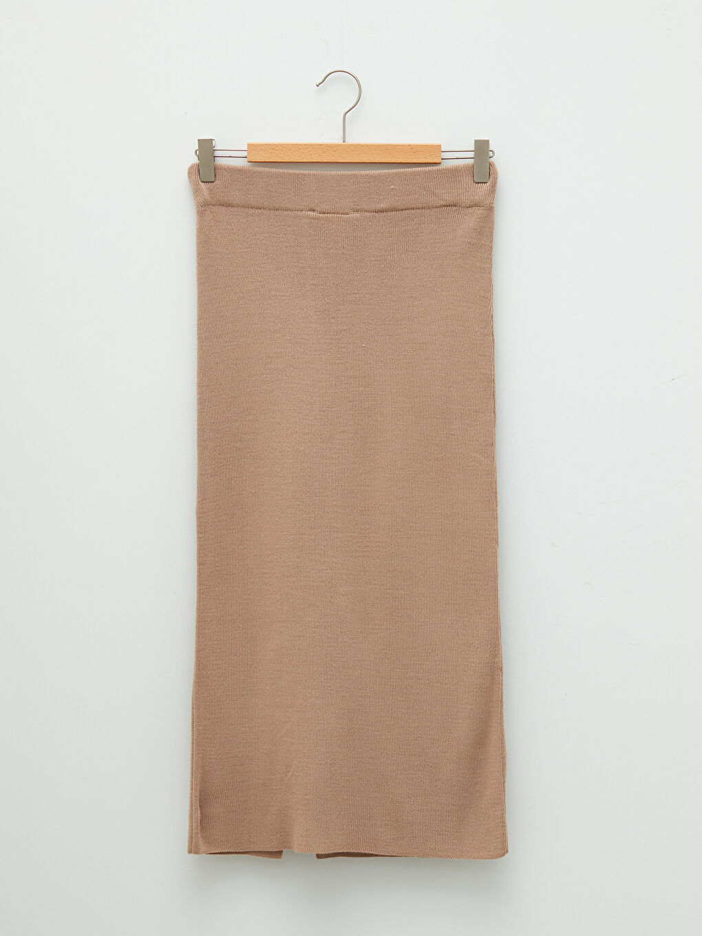 LCW Vision Women's Elasticated Waist Plain Knitwear Skirt -W1HO28Z8-D4N
