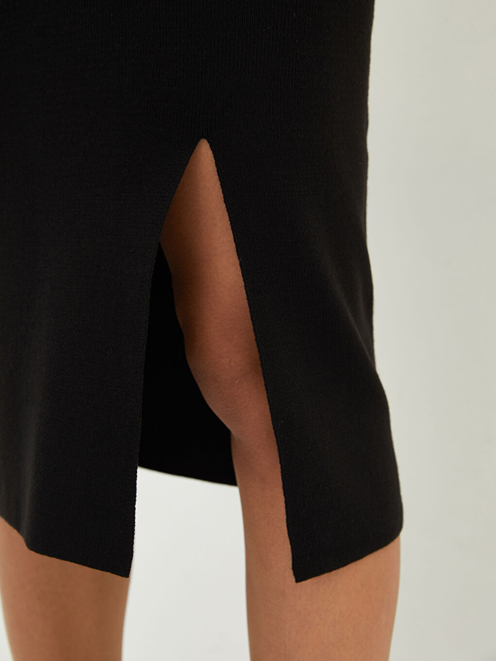 LCW Vision Damenrock mit elastischem Bund aus schlichtem Strickstoff -W1HO28Z8-CVL