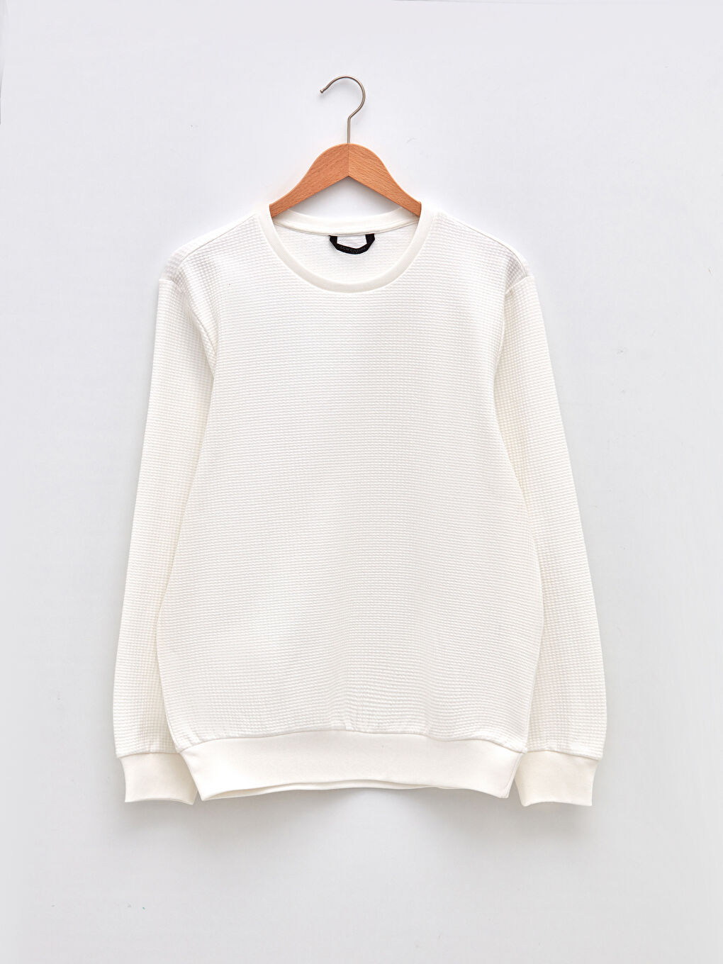 Hanorac cu Mânecă Lungă și Guler Rotund pentru Bărbați-5