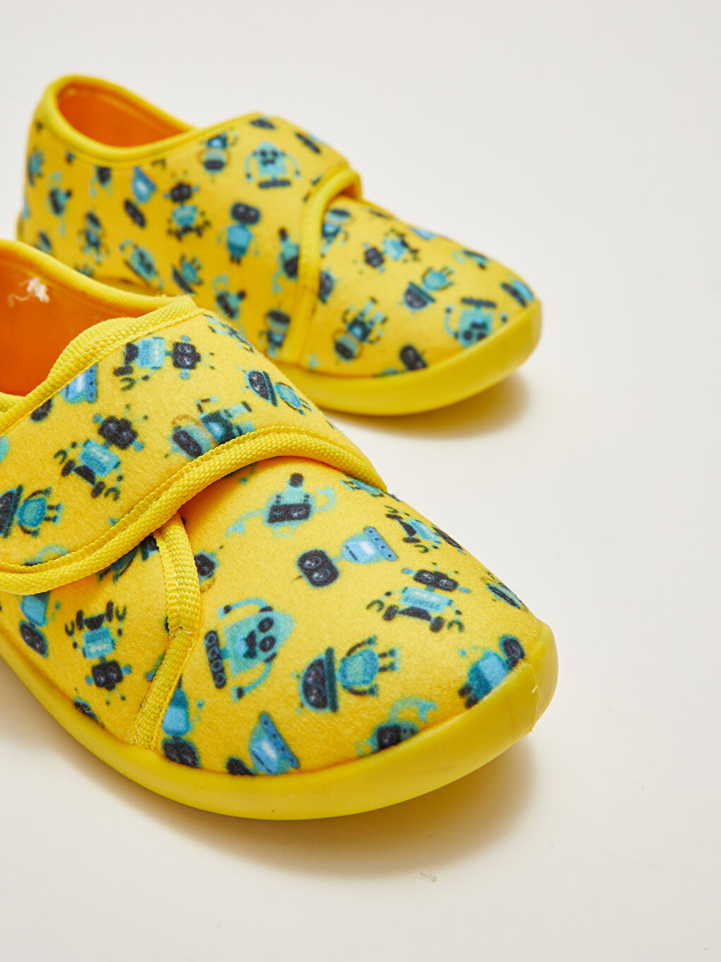 Домашние сапожки-тапочки с принтом и застежкой-липучкой для мальчиков-4