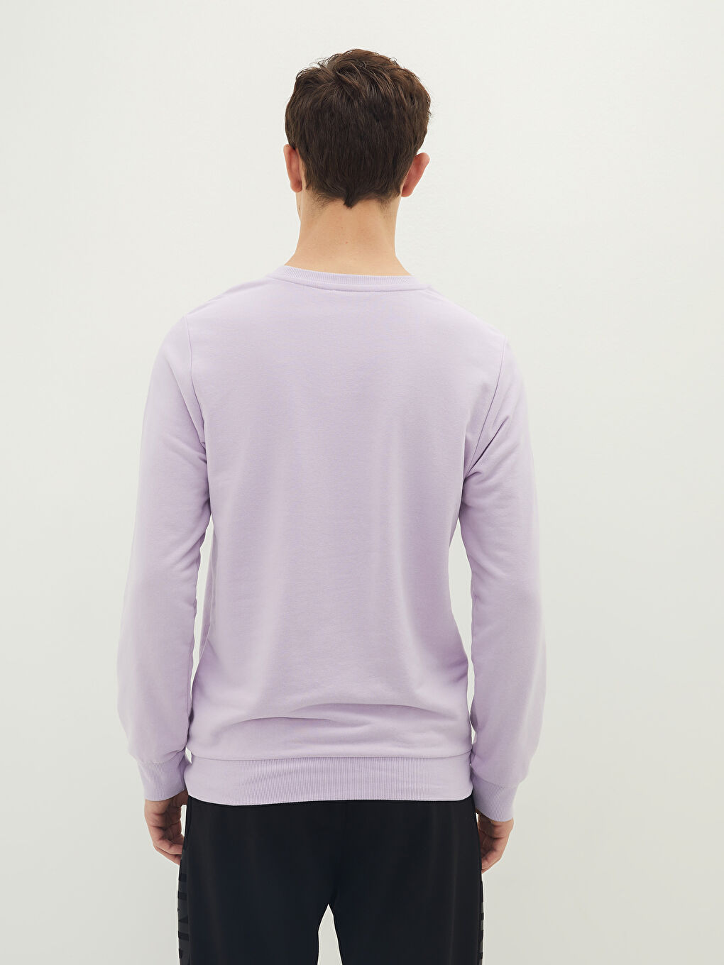 Crew Neck Long Sleeve Printed Men's Sweatshirt-4