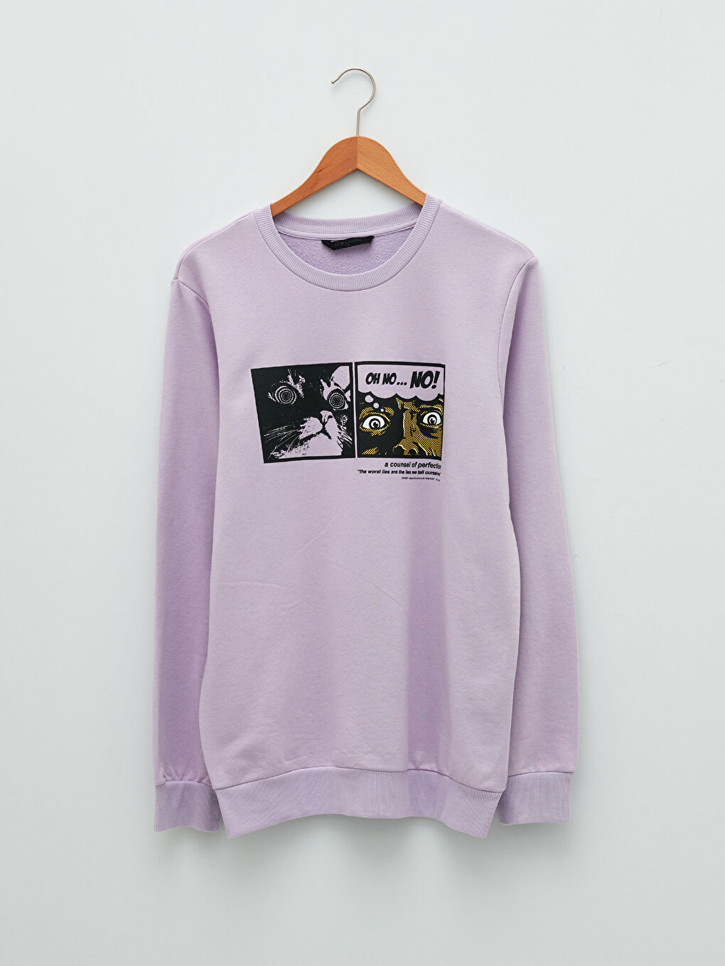 Crew Neck Long Sleeve Printed Men's Sweatshirt-5