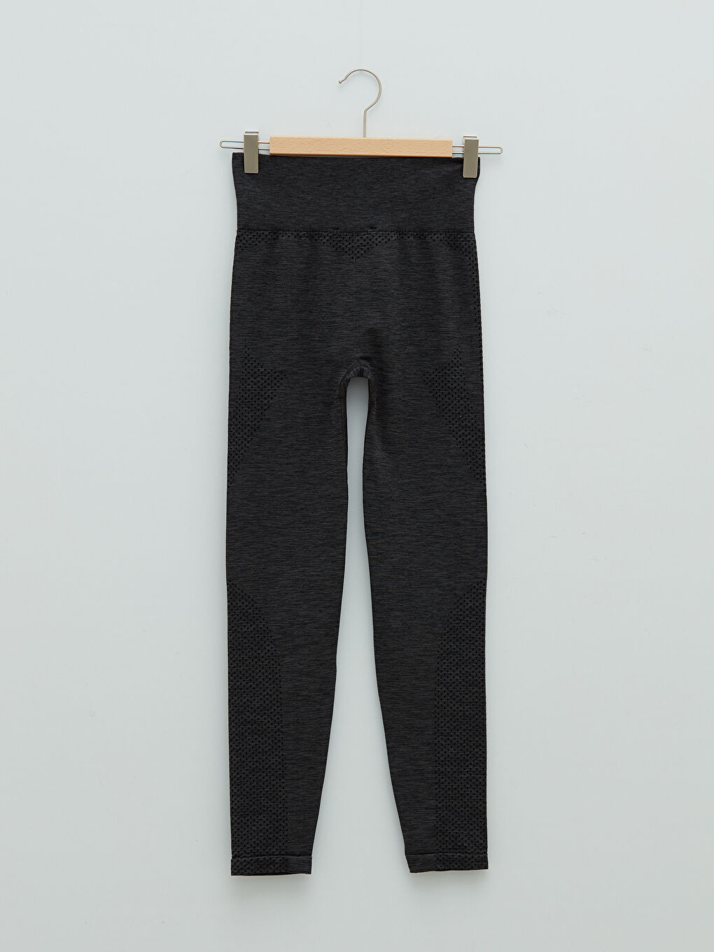 Antrasit Beli Lastikli Düz Hamile Tayt-6