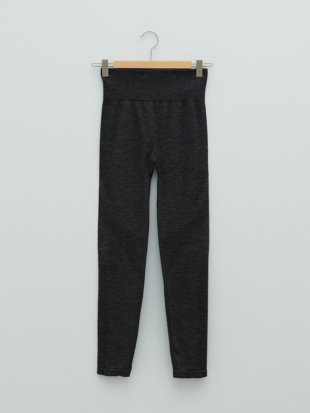 Antrasit Beli Lastikli Düz Hamile Tayt-7