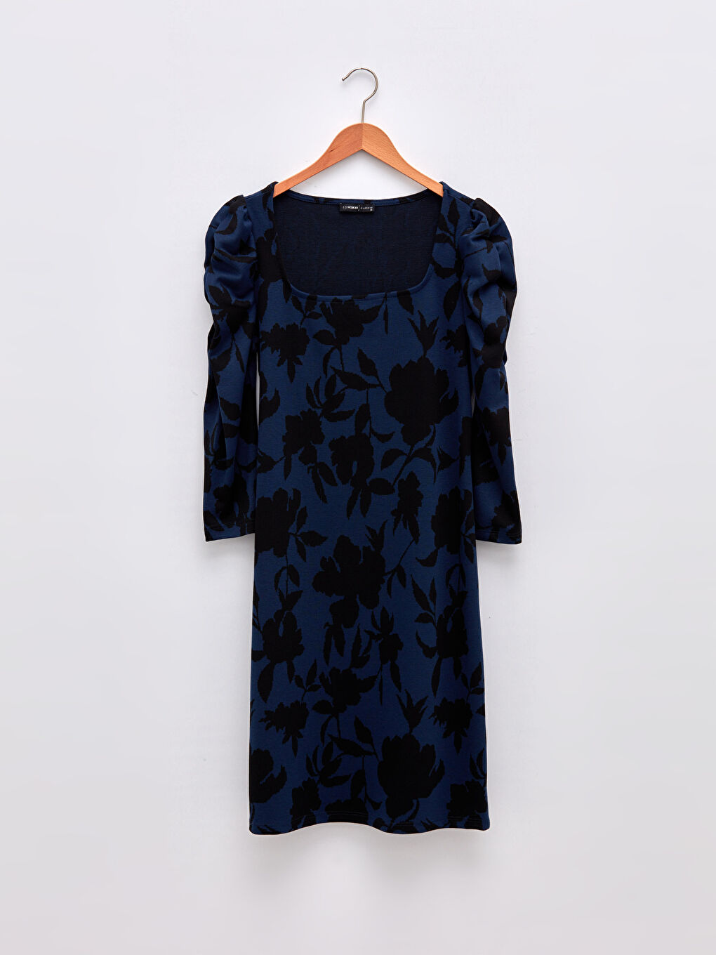 LCWAIKIKI Classic Square Collar Patterned Women's Dress -W1HQ00Z8-MLC