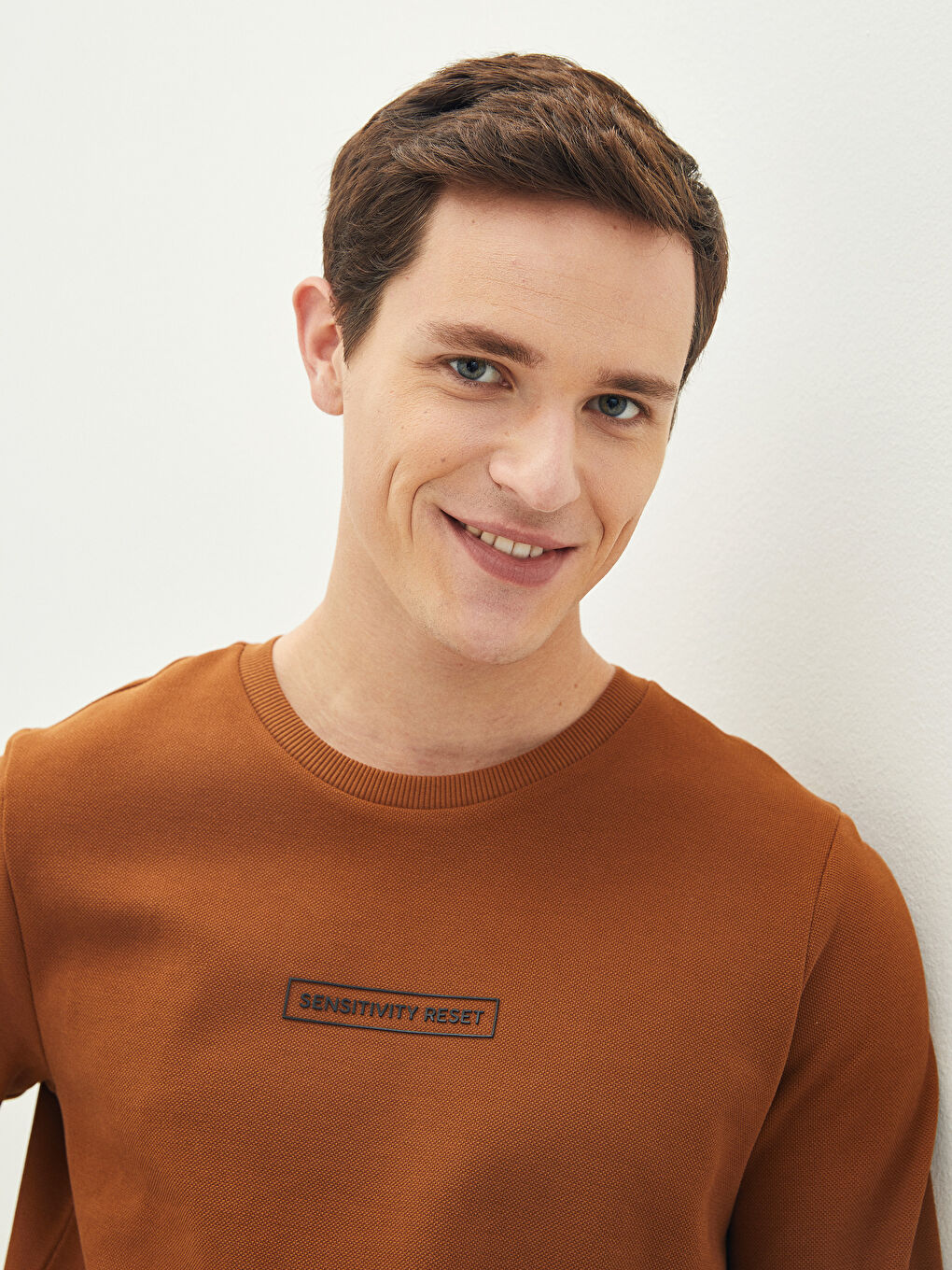 Crew Neck Long Sleeve Men's Sweatshirt