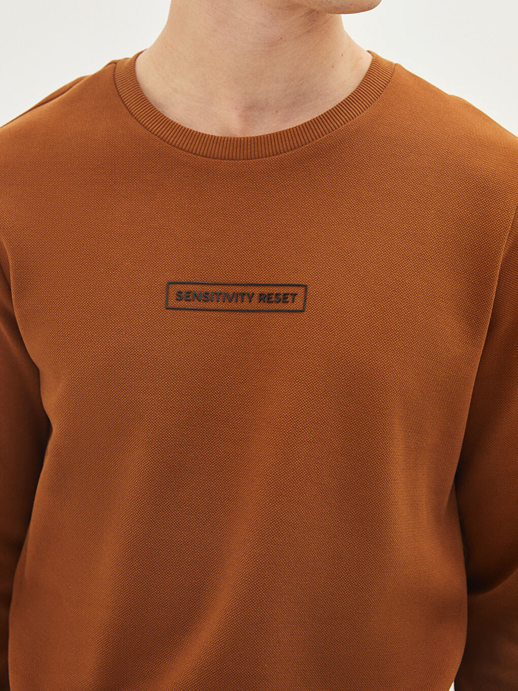 Crew Neck Long Sleeve Men's Sweatshirt-2