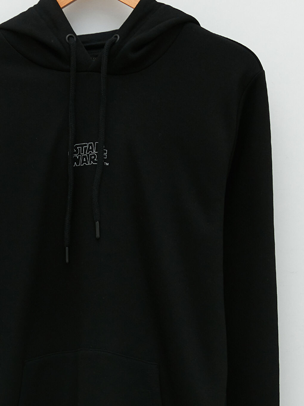 LCW Casual Yeni Siyah Uzun Kollu Star Wars Baskılı Erkek Hoodie - 7