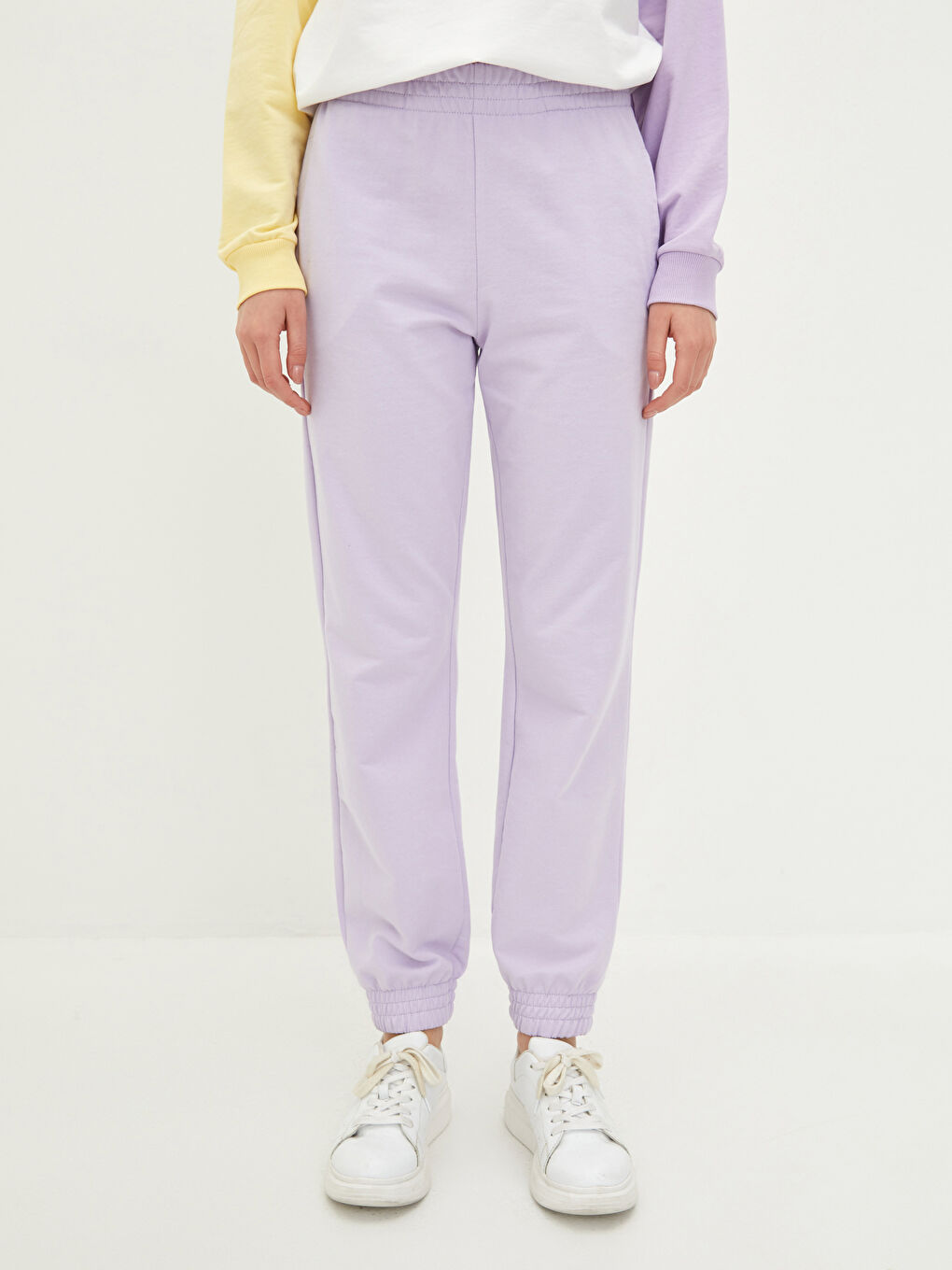 ელასტიური წელი რეგულარული ჯიბის დეტალები ქალებისთვის ჯოგერ სპორტული შარვალი-3