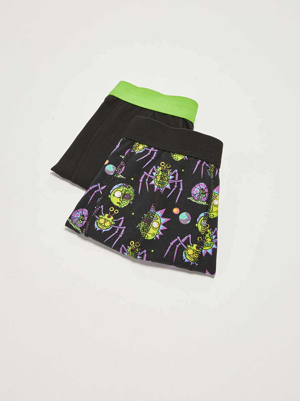 LC WAIKIKI Standard Pattern Rick and Morty Printed Flexible Fabric Men's Boxer 2 Pack -W1HR88Z8-CVL