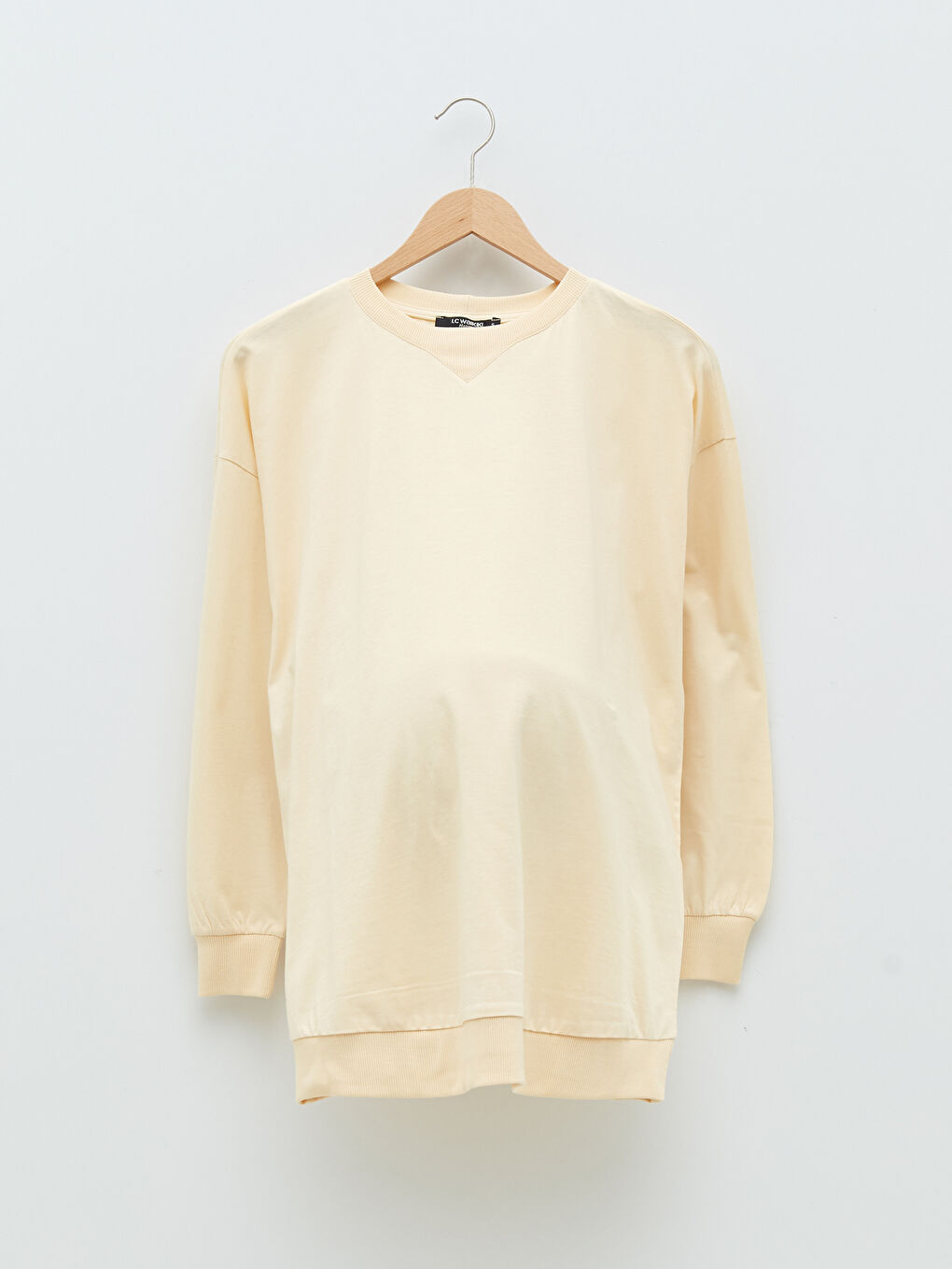 Hanorac Simplu pentru Gravide cu Guler Rotund-5