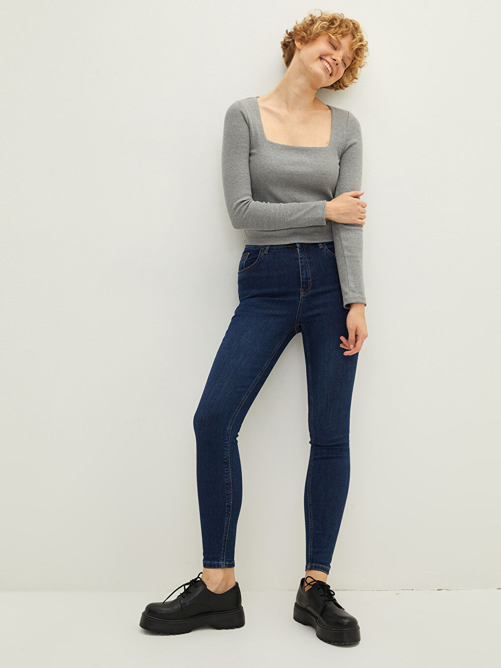 High Waisted Jupiter Super Skinny Fit Women's Jeans-2