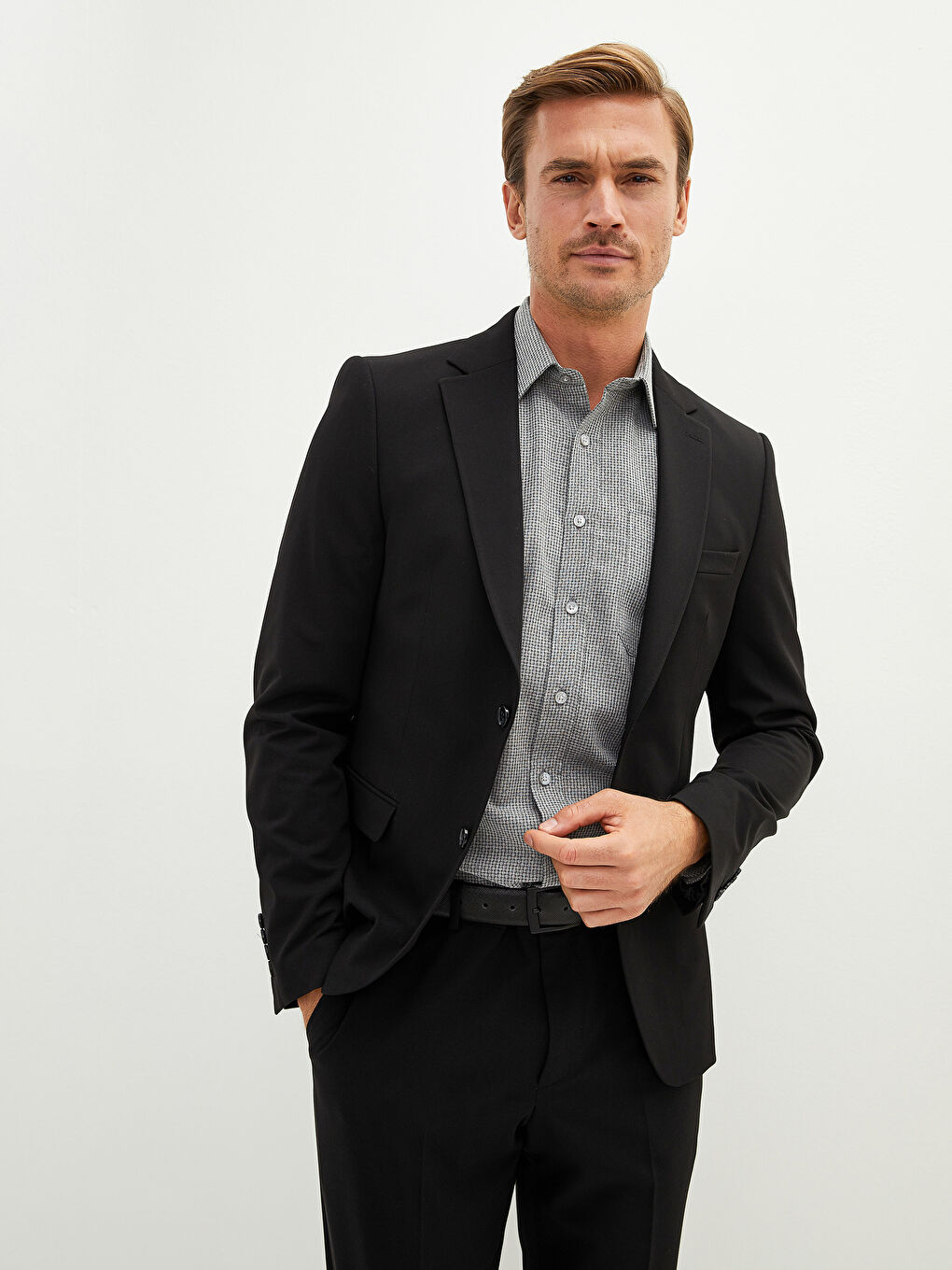 Sacou Blazer Slim Fit Pentru Bărbați-1