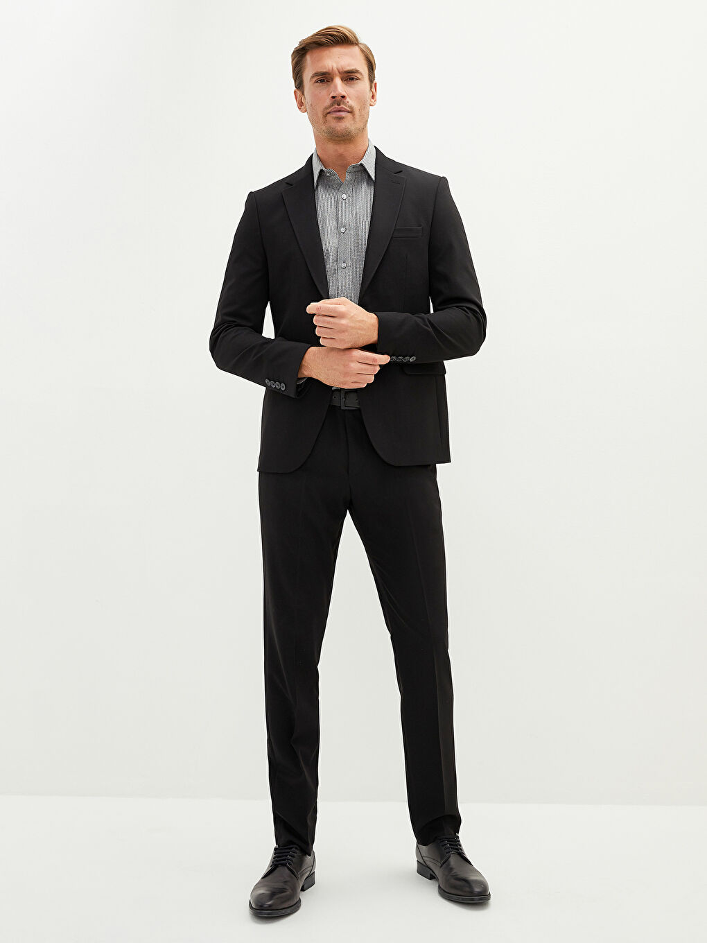 Sacou Blazer Slim Fit Pentru Bărbați-3