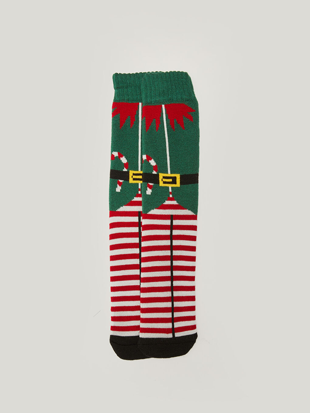 LC Waikiki Christmas Themed Thick Men's Crew Socks -W1HV38Z8-CRN