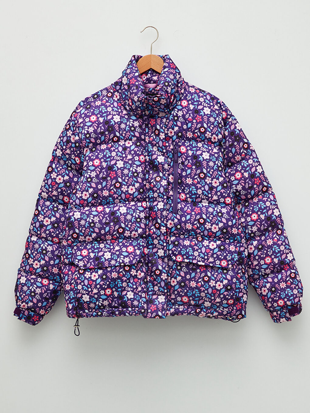 Doudoune à Capuche Imprimée à Manches Longues pour Femmes-7