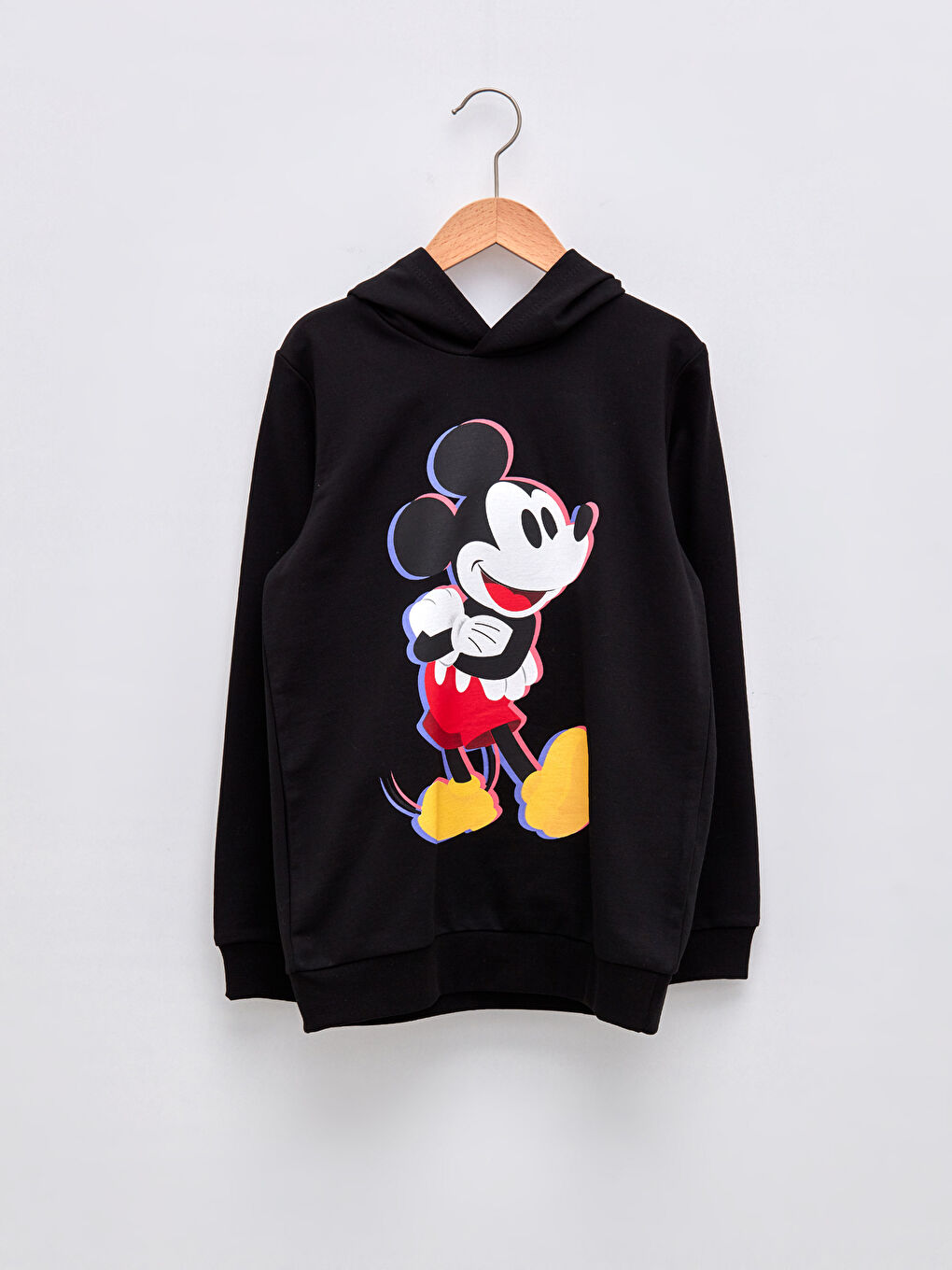 LCW Kids Kapuzensweatshirt mit Mickey-Mouse-Druck und langen Ärmeln für Jungen -W1HY16Z4-CVL