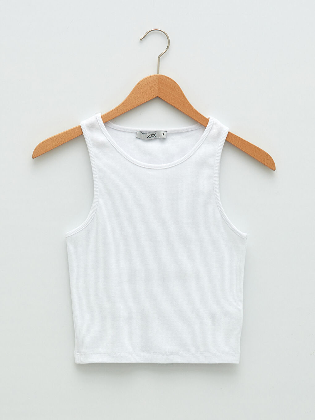 Women's U Neck Straight Sleeveless Crop-5