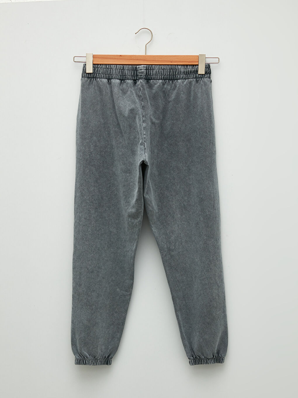 Beli Lastikli Düz Cep Detaylı Kadın Jogger Eşofman Altı-10