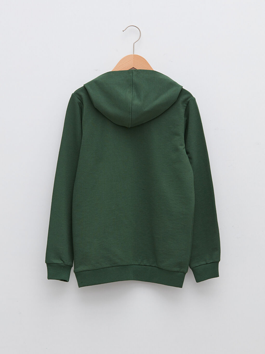 Yeşil Kapüşonlu Hulk Baskılı Uzun Kollu Erkek Çocuk Sweatshirt-1