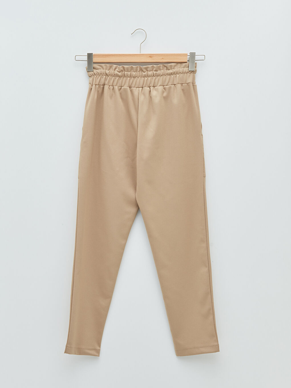 Pantalon à Taille Élastique avec Poches Détail pour Femmes-7