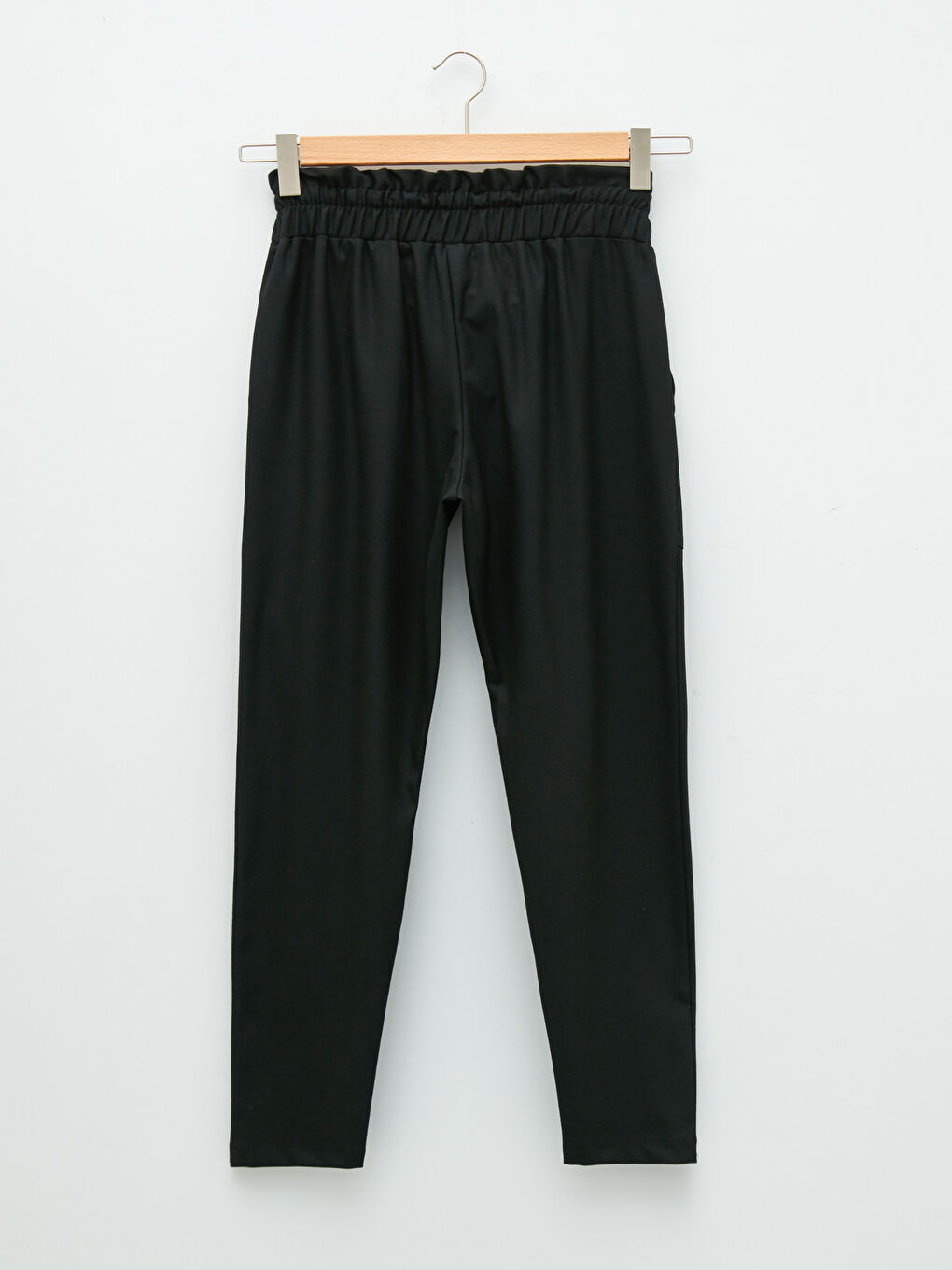 Elastic Waist Pocket Detailed Women's Trousers-6