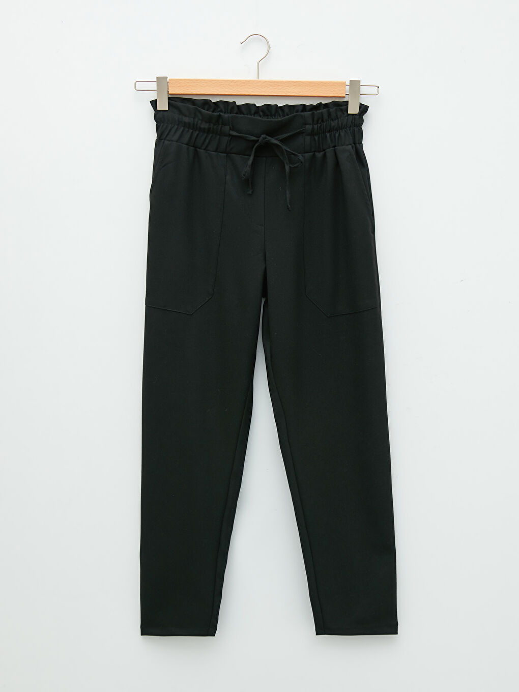 Elastic Waist Pocket Detailed Women's Trousers-7