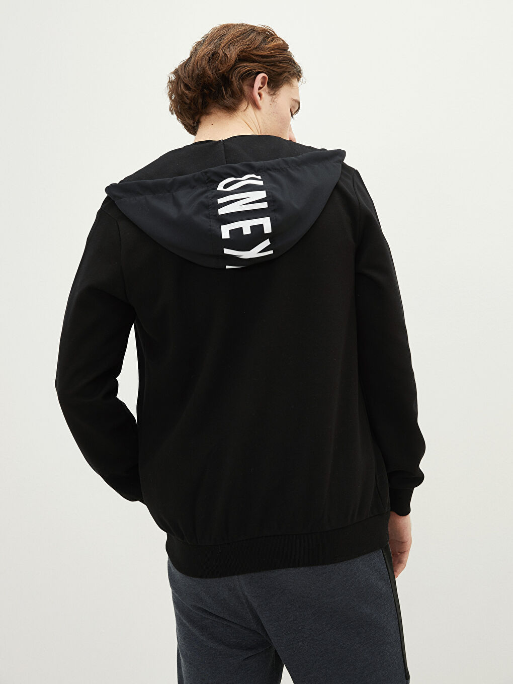 Hooded Long Sleeve Men's Sports Cardigan-4