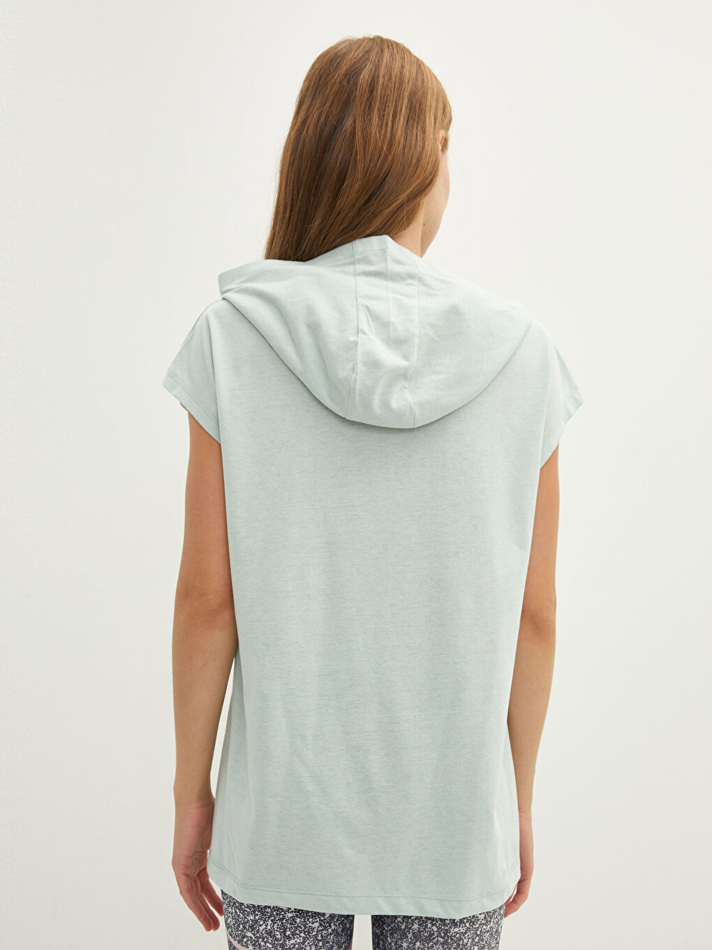 XSIDE ACTIVE Hooded Regular Short Sleeve Women's Sports T-shirt -W1I072Z8-TSV