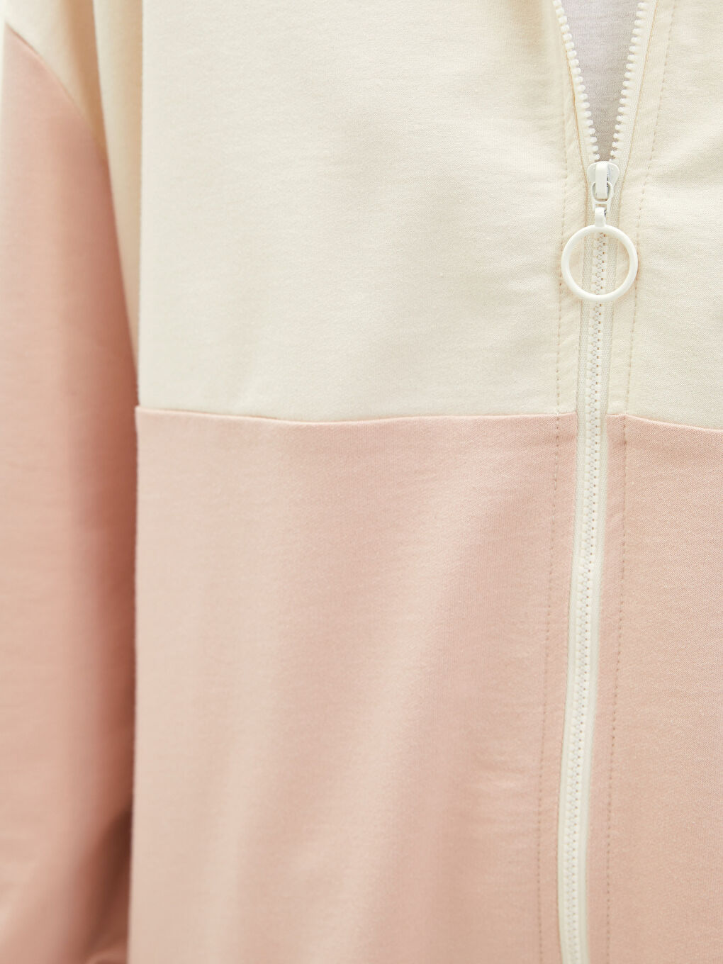 كارديجان بغطاء رأس وأكمام طويلة بنمط بلوك الألوان-4