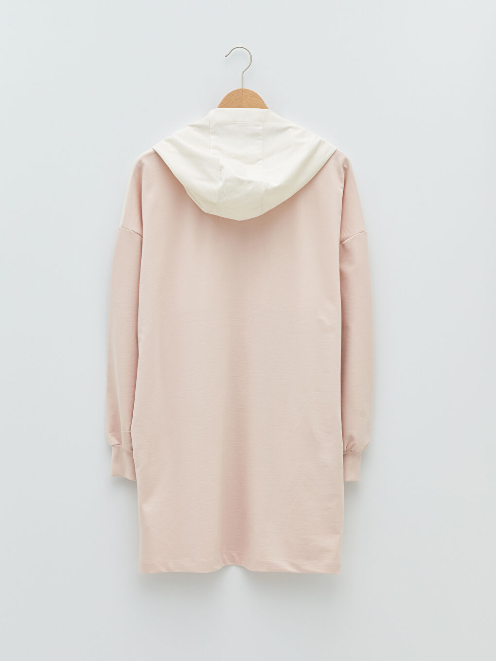 كارديجان بغطاء رأس وأكمام طويلة بنمط بلوك الألوان-7