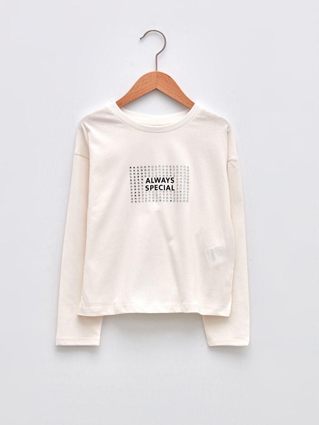 LCW Kids Rundhalsausschnitt Bedrucktes Langarm T-Shirt für Mädchen -W1I150Z4-FDH