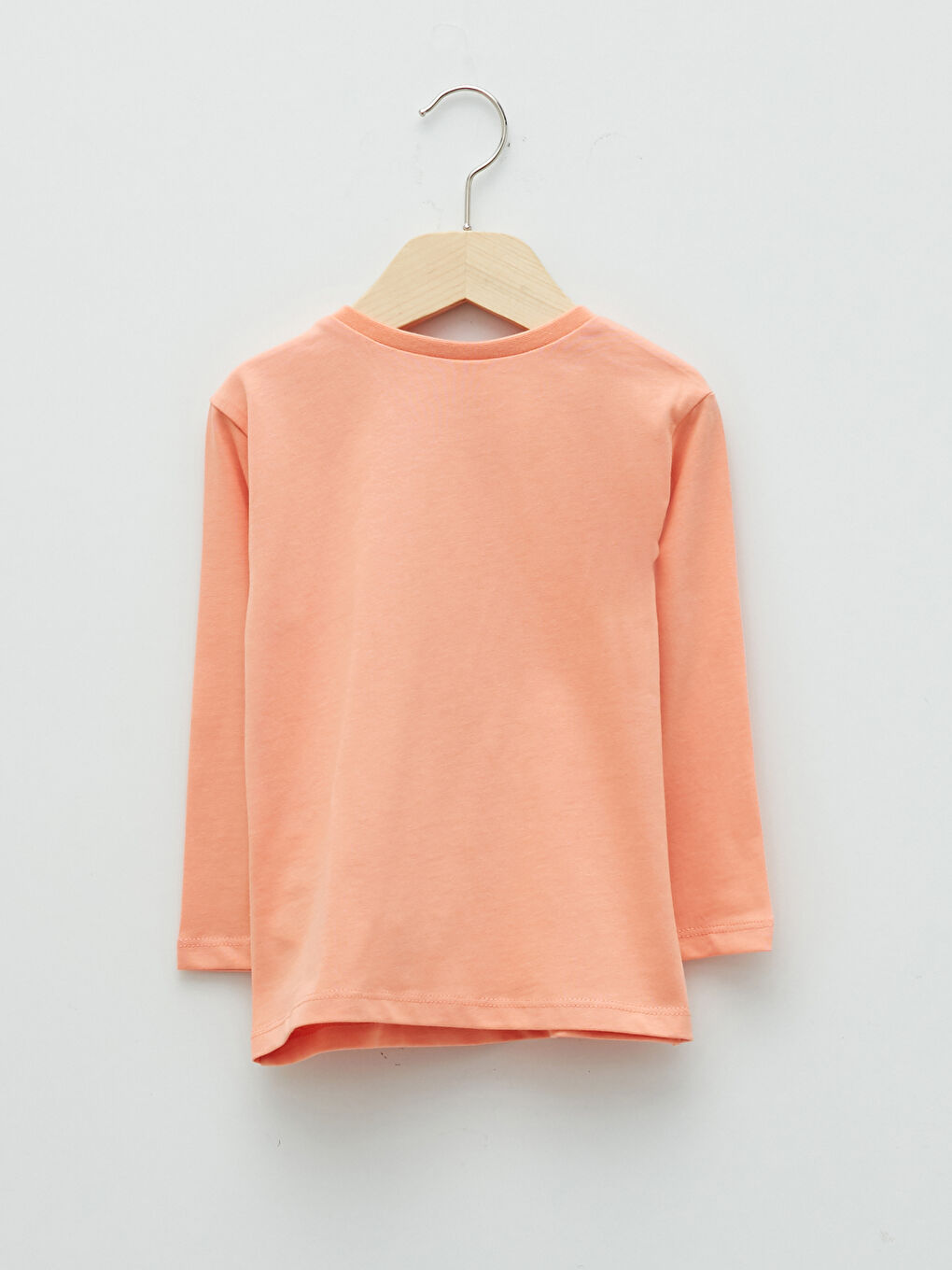 تيشيرت قطن مطبوع كم طويل بياقة دائرية للأولاد الرضع-1