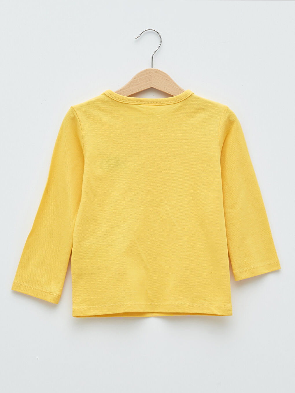 Crew Neck Long Sleeve Embroidery Detailed Cotton Baby Boy T-Shirt-1