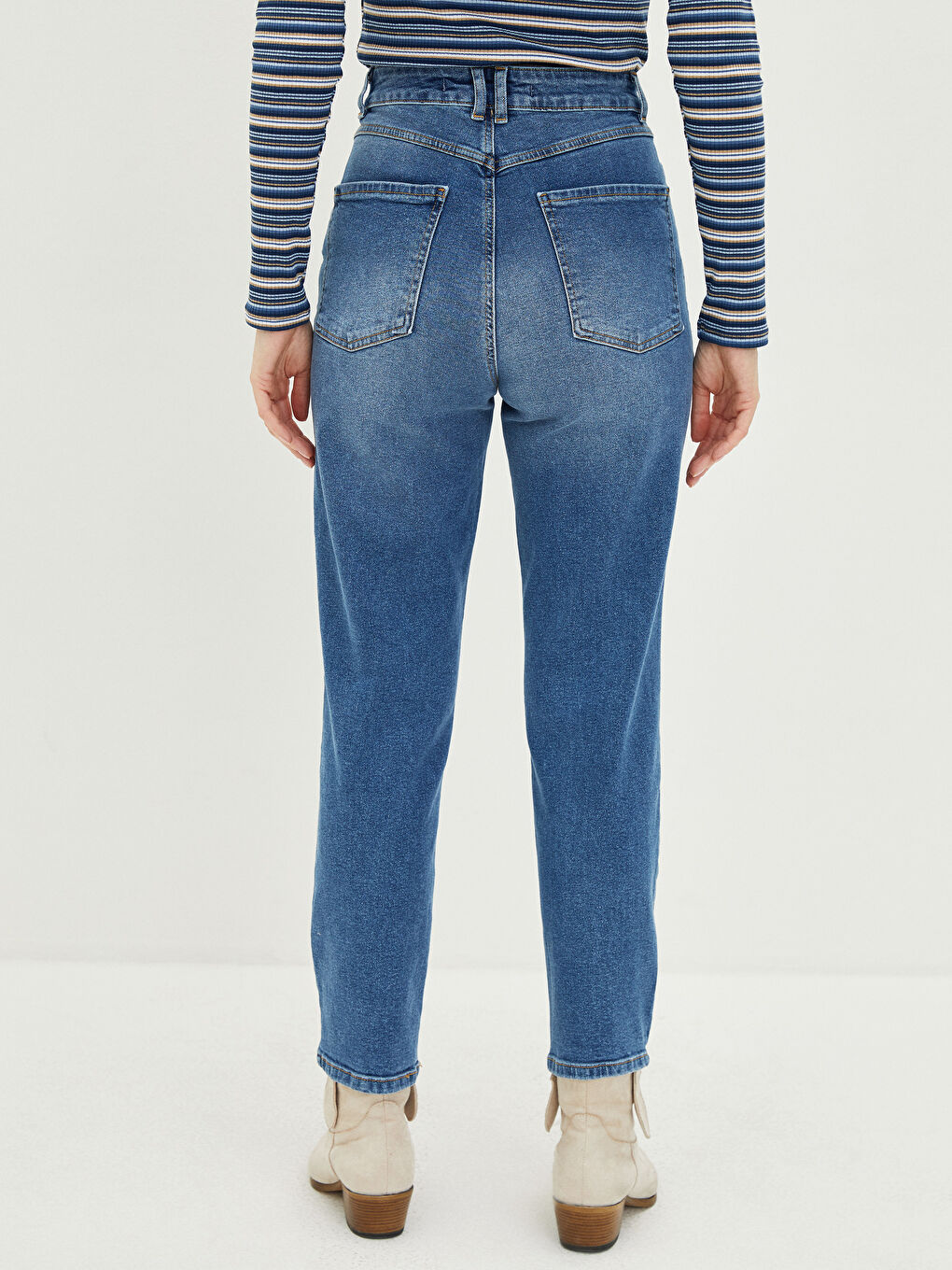 LCWAIKIKI Classic Hoch taillierte Schlanke Passform Damen Jeans -W1I335Z8-H45
