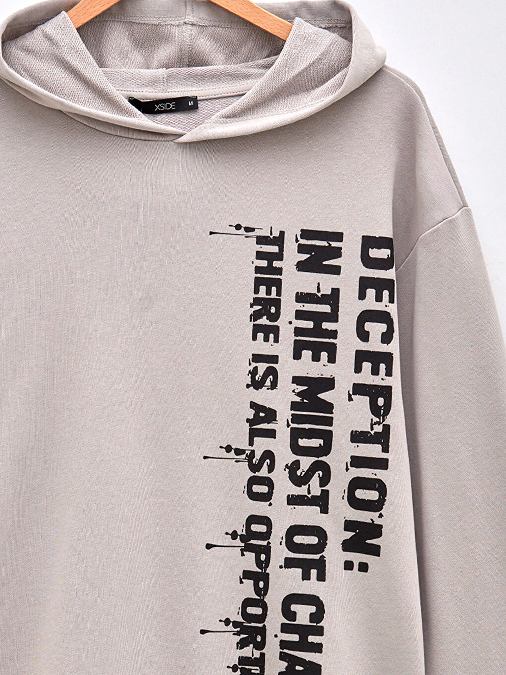 Oversize Long Sleeve Printed Men's Hoodie-6