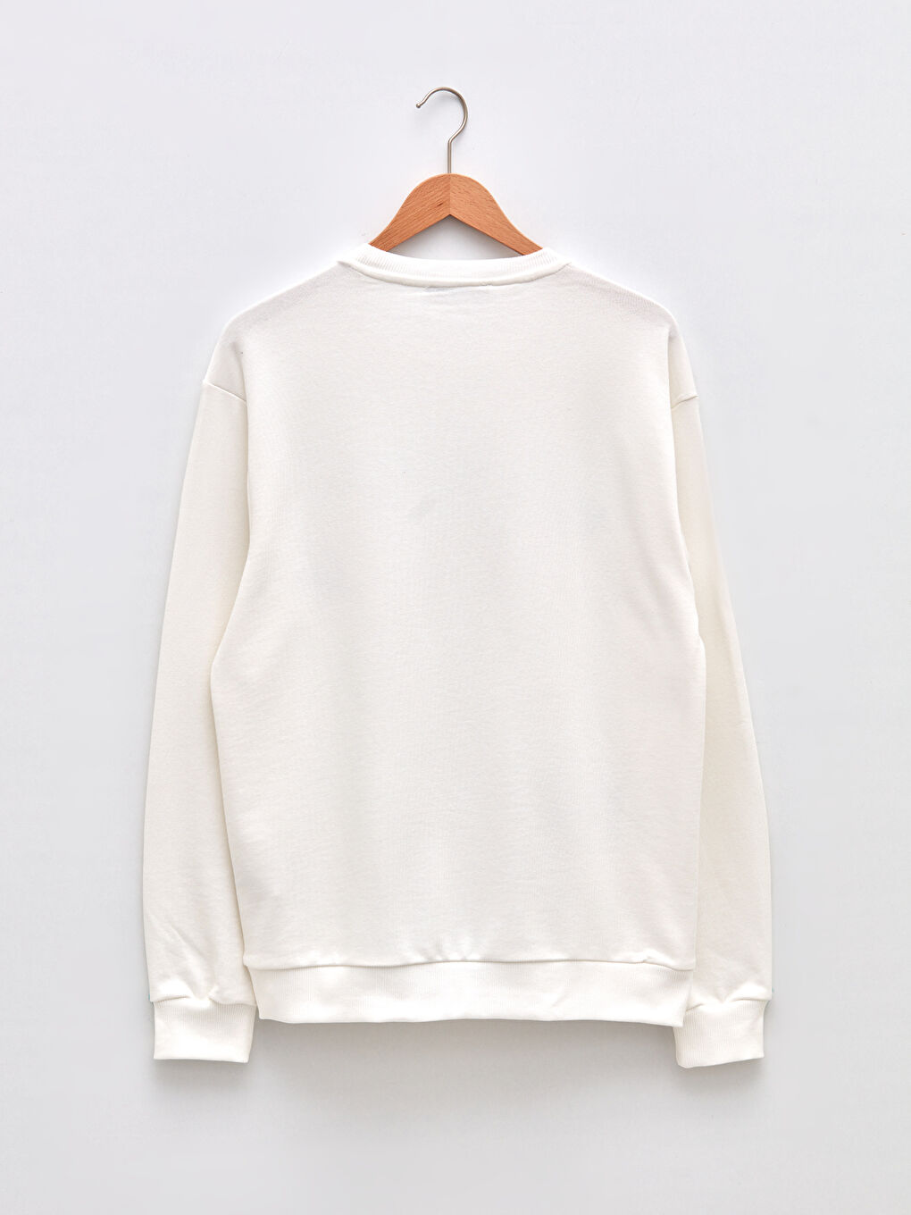 Hanorac imprimat cu mânecă lungă și guler rotund pentru bărbați-6