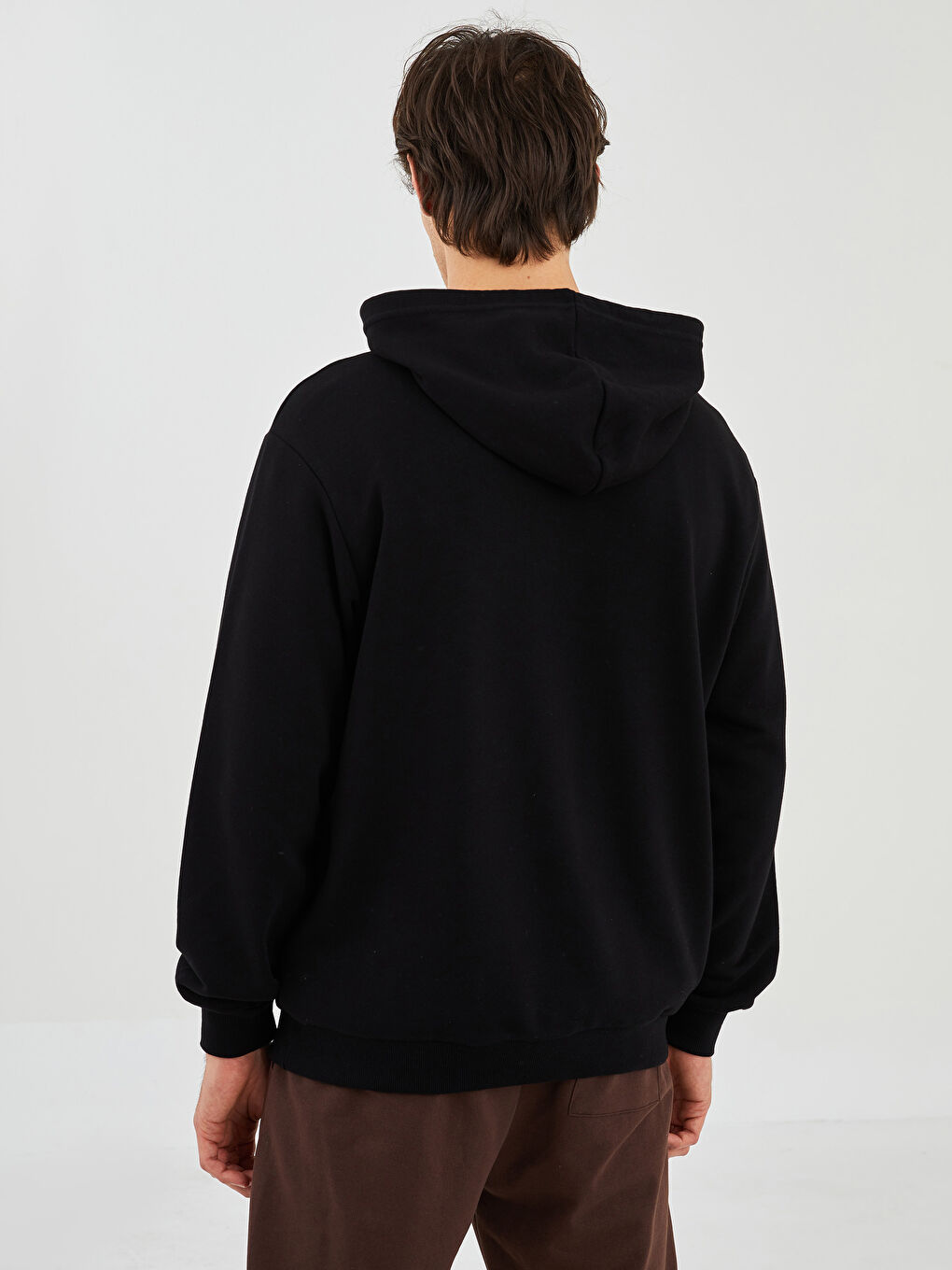 Мужское худи с длинным рукавом и принтом-3