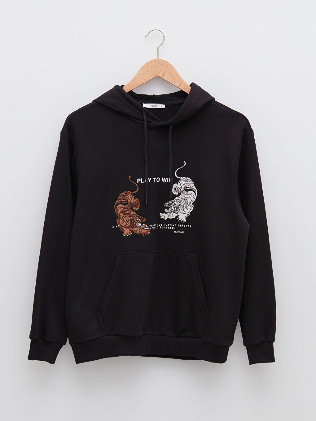 Мужское худи с длинным рукавом и принтом-4