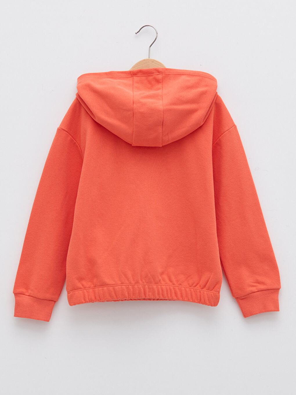 Kapüşonlu Baskılı Uzun Kollu Kız Çocuk Sweatshirt-1