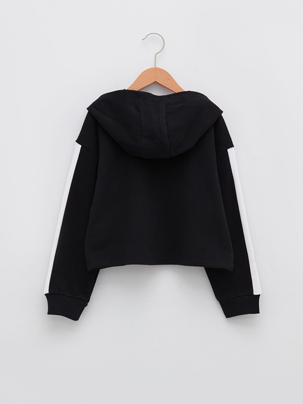 Sweat-shirt À Capuche Imprimé Texte Manches Longues Fille-1