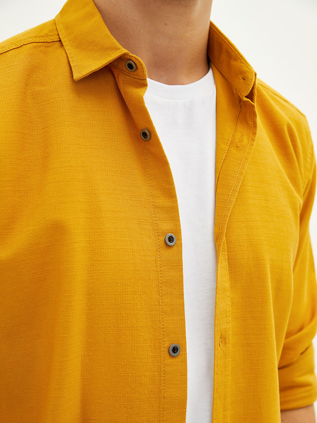 Regular Fit Long Sleeve Men's Shirt-3