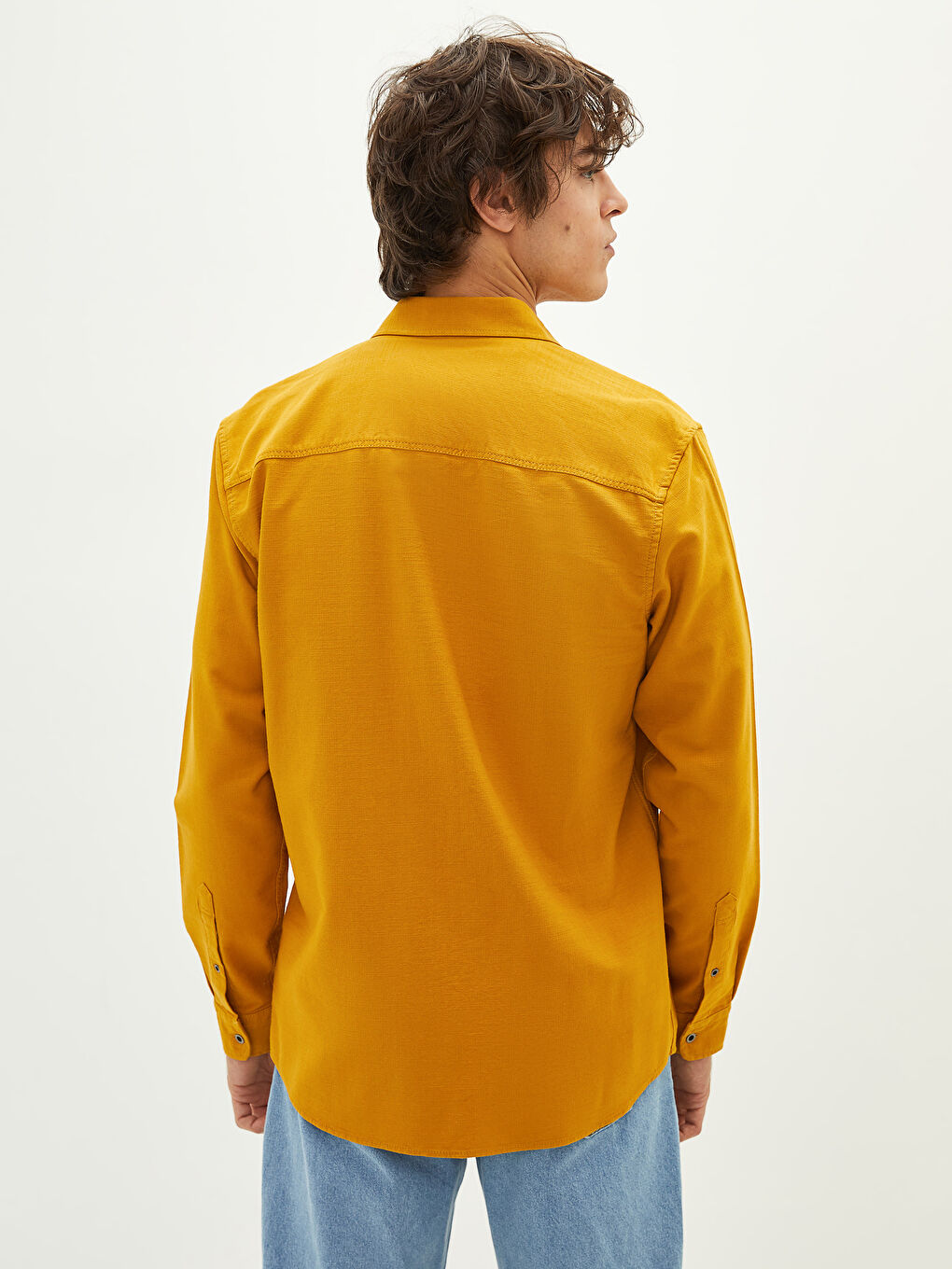 Regular Fit Long Sleeve Men's Shirt-5