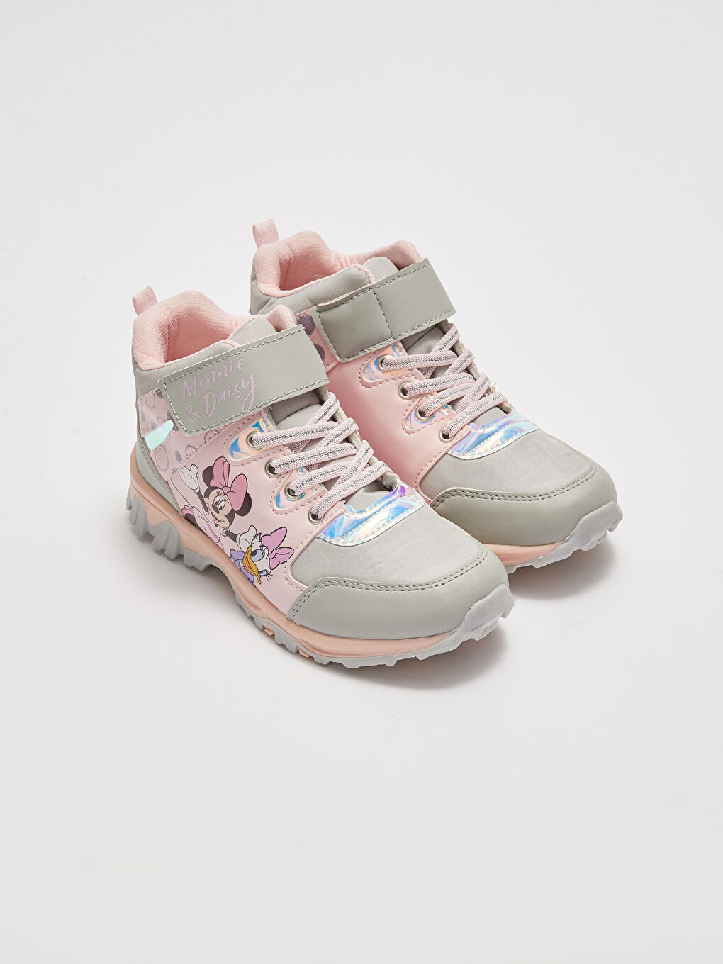 Minnie Mouse Licensed Lace-Up and Velcro Fastening Girls' Trekking Boots