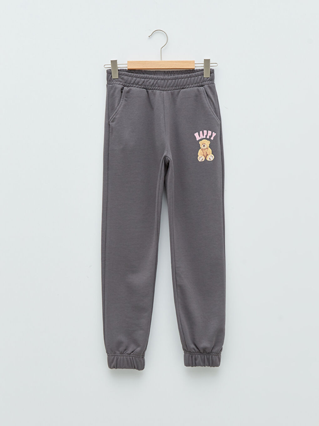 Elastic Waist Printed Girl Jogger Sweatpants